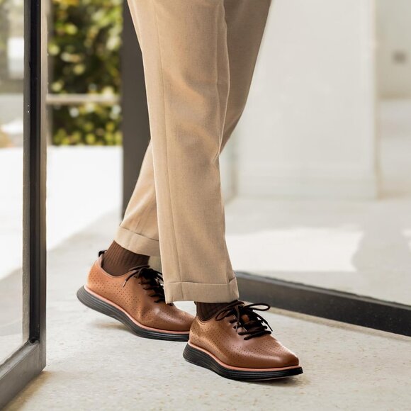 ⚡ Men\'s Brown Max Flex Fashion Dress Sneakers Oxfords Classic Casual Shoes main image 6